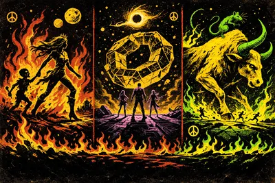 The three Nouscraft covers side by side